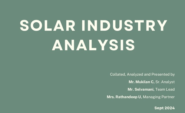 Image: Solar Industry Analysis Report - Consulting & Beyond